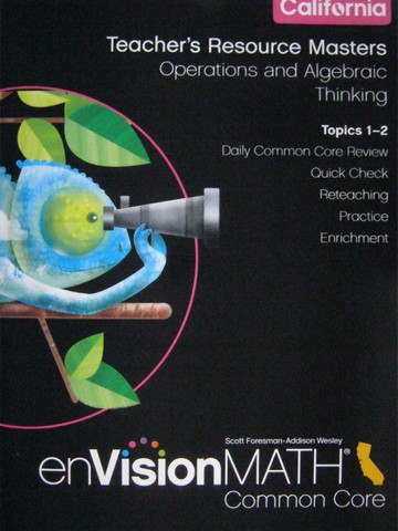(image for) enVision Math California Common Core 4 TR Topics 1-2 (CA)(TE)(P)