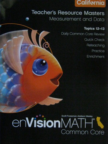 (image for) enVision Math California Common Core K TR Topics 12-13 (CA)(P)