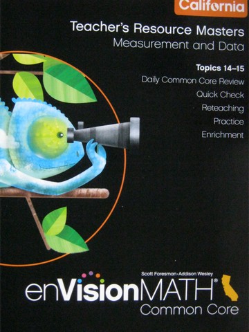 (image for) enVision Math California Common Core 4 TR Topics 14-15 (CA)(P)