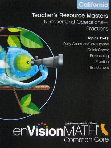 (image for) enVision Math California Common Core 4 TR Topics 11-13 (CA)(P)