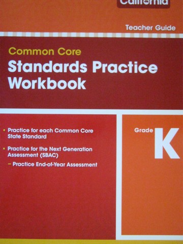 (image for) enVision Math California Common Core K Standards Practice TG (P)