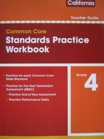 (image for) enVision Math California Common Core 4 Standards Practice TG (P)