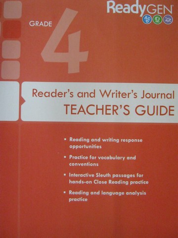 (image for) ReadyGen 4 Reader's & Writer's Journal TG (TE)(P) by Allyn,