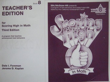 (image for) Scoring High in Math Book 8 3rd Edition TE (TE)(P) by Foreman,