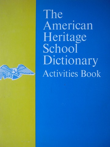 (image for) American Heritage School Dictionary Activities Book (P)