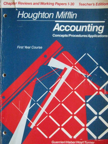 (image for) Accounting 1st Year Course Chapter Reviews TE (TE)(P)