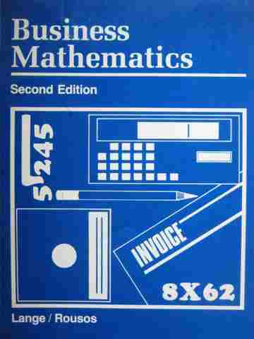 (image for) Business Mathematics 2nd Edition Problems & Simulations (P)