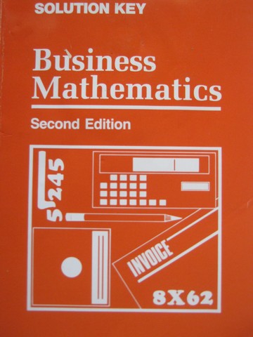 (image for) Business Mathematics 2nd Edition Solution Key (P) by Lange,