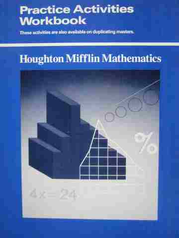 (image for) Houghton Mifflin Mathematics 7 Practice Activities Workbook (P) by Quast, etc.