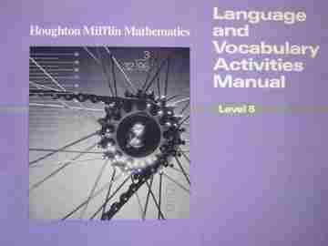 (image for) Houghton Mifflin Mathematics 5 Language & Vocabulary (P)