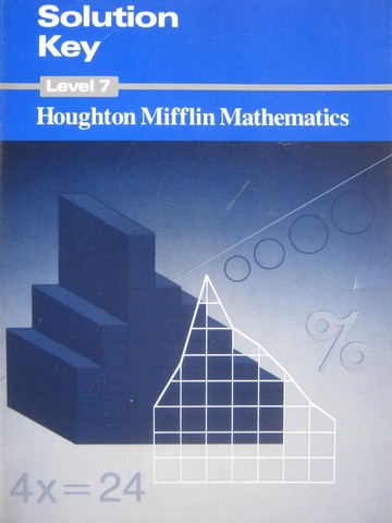 (image for) Mathematics 7 Solution Key (P) by Quast, Cole, Sparks, Haubner,