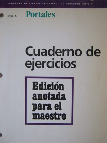 (image for) Portales Nivel 6 Cuaderno de ejercicios TE (TE)(P) by Barrera,