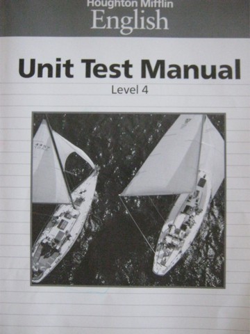 (image for) HM English 4 Unit Test Manual BLM & Answers (P)