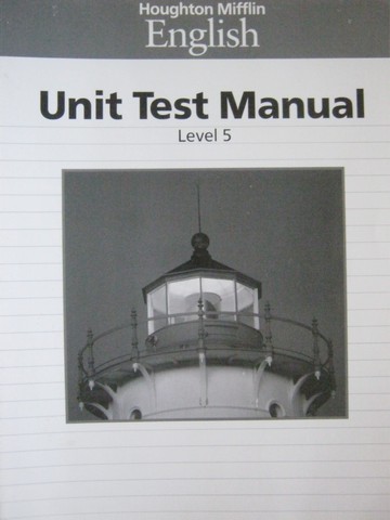 (image for) HM English 5 Unit Test Manual BLM & Answers (P)