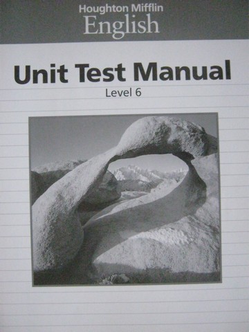 (image for) English 6 Unit Test Manual BLM & Answers (P)