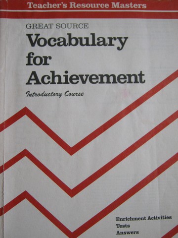 (image for) Vocabulary for Achievement Introductory Course TRM (TE)(P) - Click Image to Close