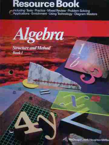 (image for) Algebra Structure & Method Book 1 Resource Book (P)