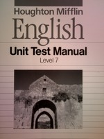 (image for) English 7 Unit Test Manual Blackline Masters & Answers (P)