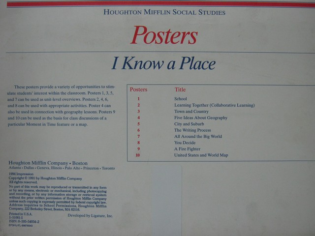 (image for) I Know a Place 1 Posters (Pk)