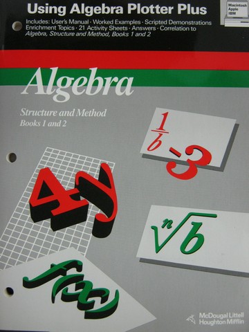 (image for) Algebra Structure & Method Books 1 & 2 Using Algebra Plotter (P)