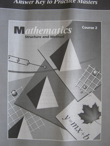 (image for) Mathematics Structure & Method Course 2 Answers to Practice (P)