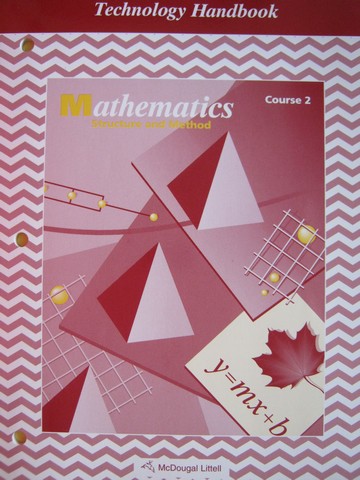 (image for) Mathematics Structure & Method Course 2 Technology Handbook (P)