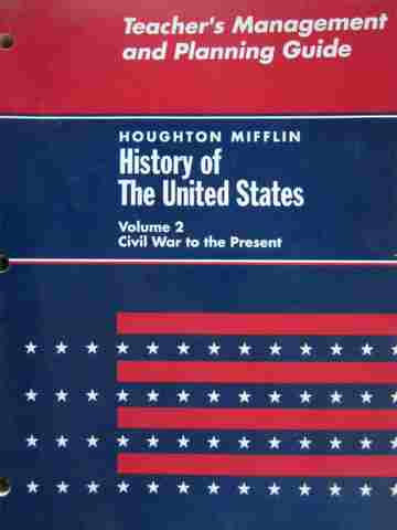 (image for) History of the United States Volume 2 Teacher's Management (P)