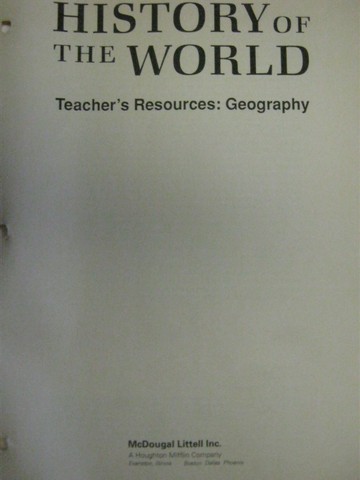 (image for) History of the World the Modern Era Geography (P) by Perry,