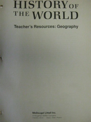 (image for) History of the World the Modern Era Teacher's Resources Geography (Loose Leaf)