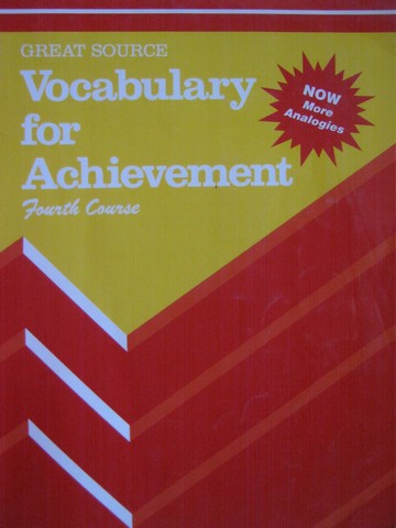 (image for) Vocabulary for Achievement 4th Course (P) by Richek, McRae,