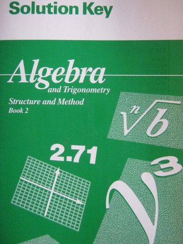 (image for) Algebra & Trigonometry Structure & Method Book 2 Solution Key(P)