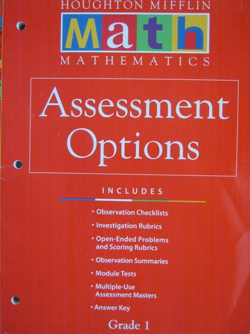 (image for) HM Mathematics Math 1 Assessment Options (P)