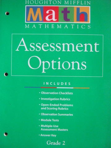 (image for) HM Mathematics Math 2 Assessment Options (P)