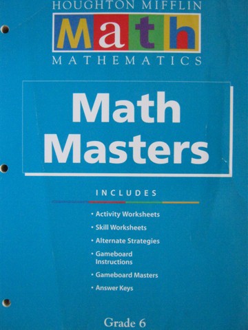 (image for) HM Mathematics Math 6 Math Masters (P)