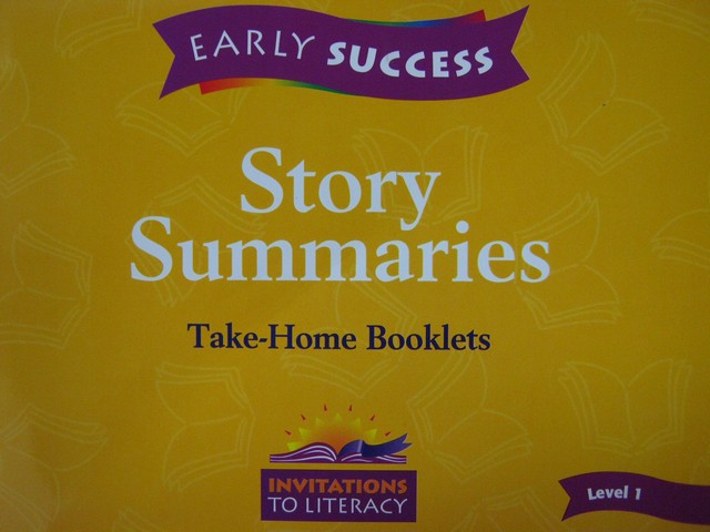 (image for) Early Success 1 Story Summaries Take-Home Booklets (P)