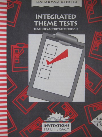 (image for) Invitations to Literacy 1.4-1.5 Integrated Theme Tests (TE)(P)