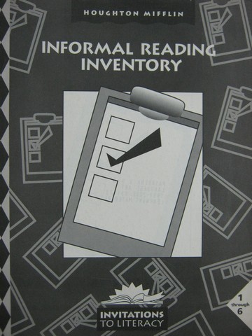 (image for) Invitations to Literacy 1-6 Informal Reading Inventory (P)