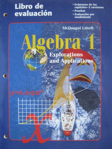 (image for) Algebra 1 Explorations & Applications Libro de evaluacion (P)
