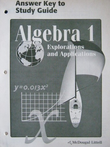(image for) Algebra 1 Explorations & Applications Study Guide Answers (P)