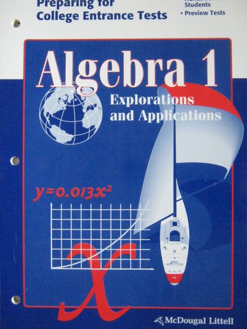 (image for) Algebra 1 Explorations & Applications Preparing for College (P)