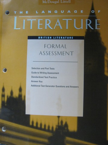 (image for) Language of Literature British Literature TRM (TE)(Pk)