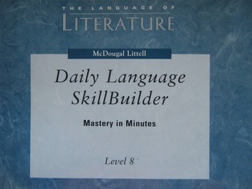 (image for) Language of Literature 8 Daily Language Skillbuilder (Spiral)