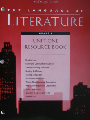 (image for) Language of Literature 8 Unit 1 Resource Book (P)