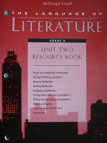 (image for) Language of Literature 8 Unit 2 Resource Book (P)