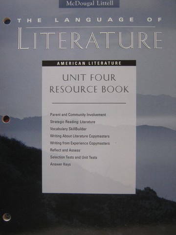 (image for) Language of Literature American Literature Unit 4 Resource (P)