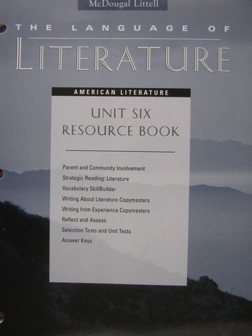 (image for) Language of Literature American Literature Unit 6 Resource (P)