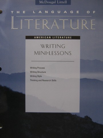 (image for) Language of Literature American Literature Writing Mini- (P)