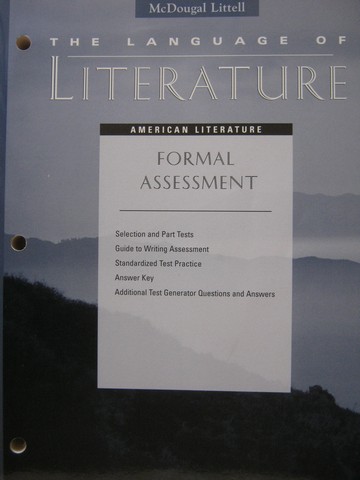 (image for) Language of Literature American Literature Formal Assessment (P)