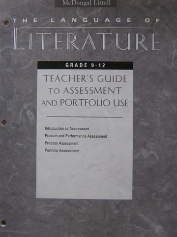 (image for) Language of Literature 9-12 Teacher's Guide To Assessment (P)