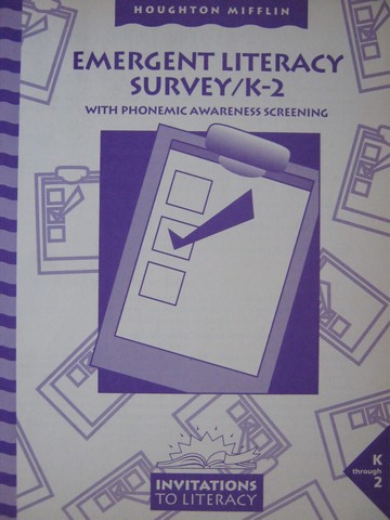 (image for) Invitations to Literacy K-2 Emergent Literacy Survey (P)